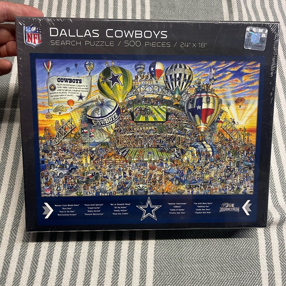 NFL Joe Journeyman Dallas Cowboys Search and‎ Find Puzzle - 500 Pieces NEW